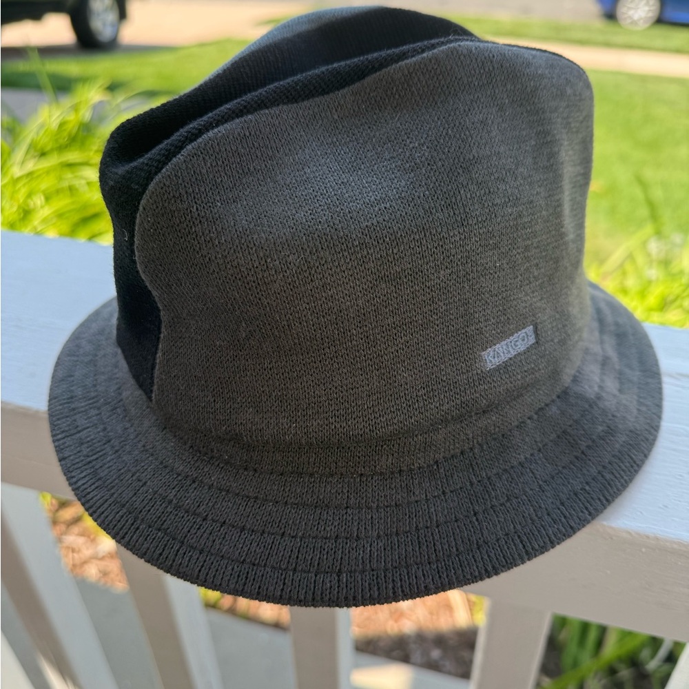 Kangol Charcoal Knit Bucket Hat